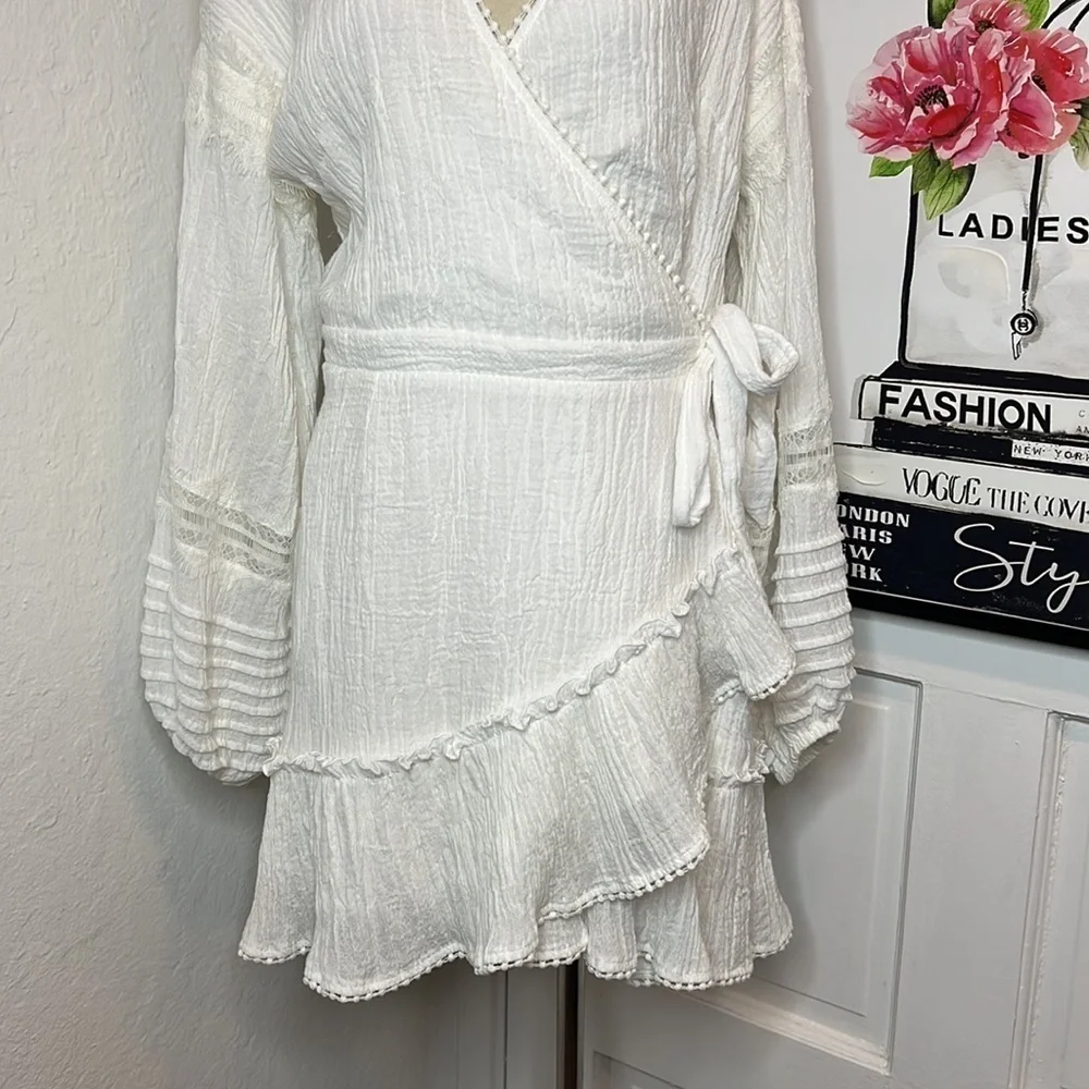 Suboo Willow White Wrap Dress Size 8US - Picture 6 of 12